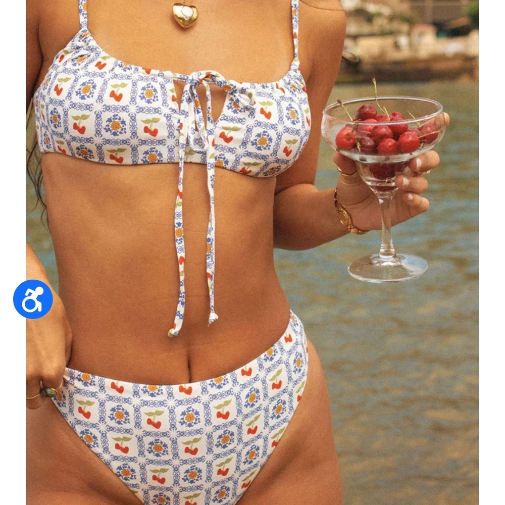 Colorful Patterned Bikini Set